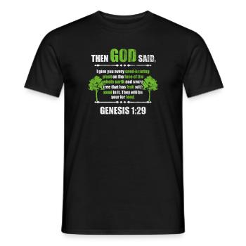 religion - T-shirt homme - noir - Devant - AI Model Male 178 light (178cm)