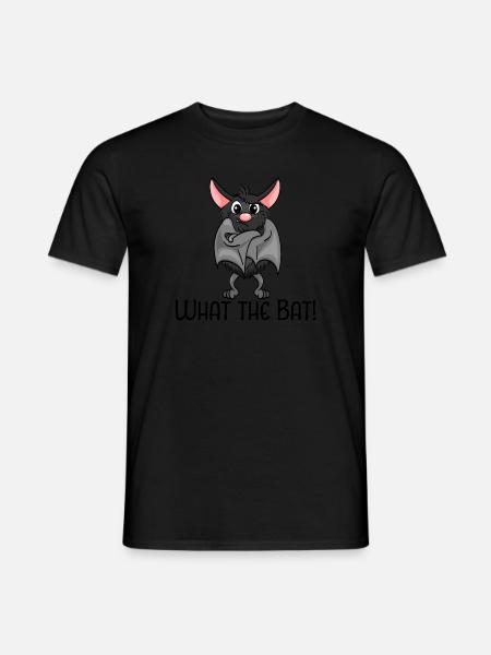 What the Bat - Fledermaus Vampir Halloween - Männer T-Shirt - Schwarz
