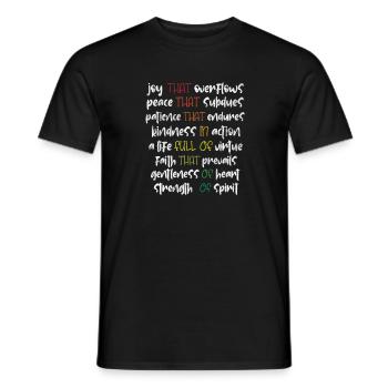Christian - T-shirt homme - noir - Devant - AI Model Male 178 light (178cm)