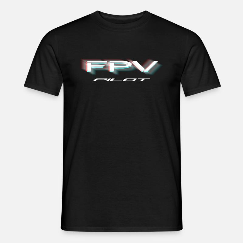 FPV Pilot - Männer T-Shirt - Schwarz