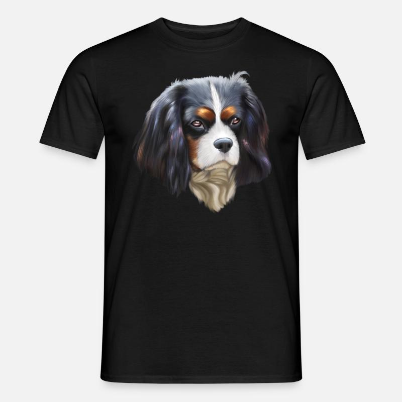 King Cavalier Hund - Männer T-Shirt - Schwarz