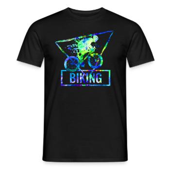 Faire du vélo - T-shirt homme - noir - Devant - AI Model Male 178 light (178cm)