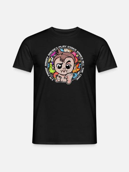 I'm Proof Daddy Doesn't Play Video Games All Time - Men's T-Shirt - black