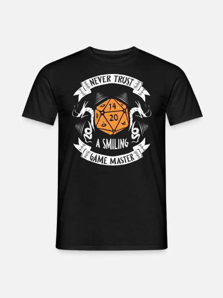 Tro aldrig på et smilende spil Master Rop til bordplader - Mænd T-shirt - sort