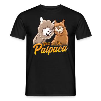 Tu es ma palpaca - T-shirt homme - noir - Devant - AI Model Male 178 light (178cm)