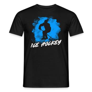 Eishockey - Männer T-Shirt - Schwarz - Vorne - AI Model Male 178 light (178cm)