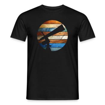 Astronomy - Men's T-Shirt - black - Front - AI Model Male 178 light (178cm)