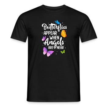 Schmetterling - Männer T-Shirt - Schwarz - Vorne - AI Model Male 178 light (178cm)