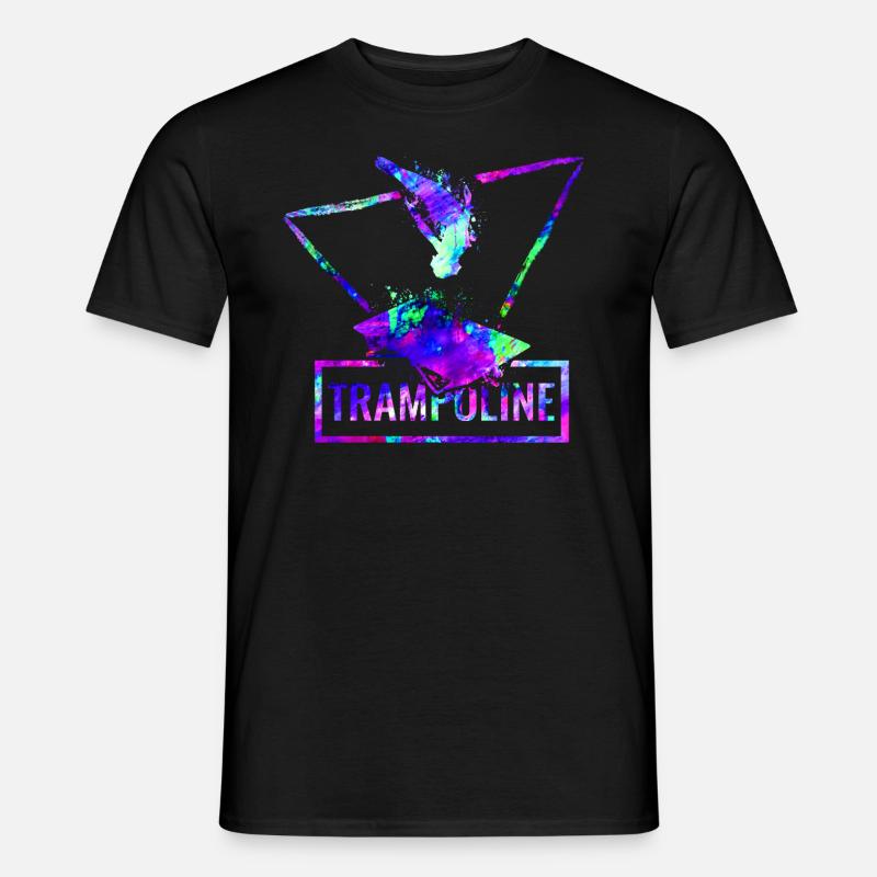 Trampolin - Männer T-Shirt - Schwarz