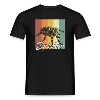 Araign? e - T-shirt homme - noir - Devant - AI Model Male 178 light (178cm)