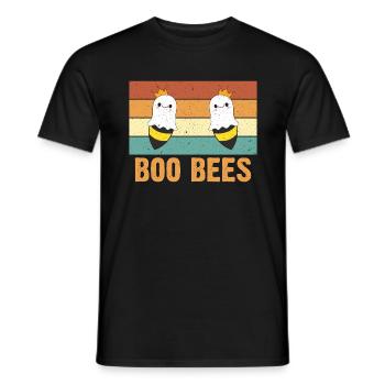 Funny Boo Bees Halloween Fashing Bees Outfit - Men's T-Shirt - black - Front - AI Model Male 178 light (178cm)