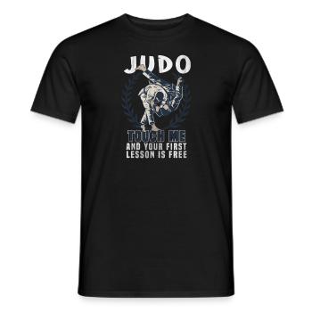 Judo - T-shirt homme - noir - Devant - AI Model Male 178 light (178cm)