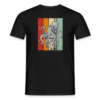 Marine animal - Men's T-Shirt - black - Front - AI Model Male 178 light (178cm)