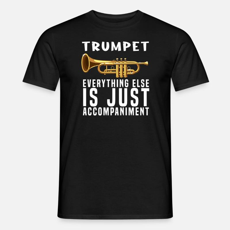 Trompete - Männer T-Shirt - Schwarz