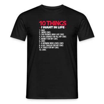 Kfz Mechaniker - Men's T-Shirt - black - Front - AI Model Male 178 light (178cm)