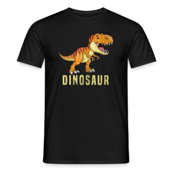 Dinosaurier - Männer T-Shirt - Schwarz - Vorne - AI Model Male 178 light (178cm)