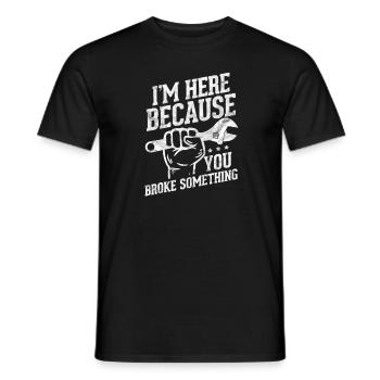 Cadeau d'atelier outil tournevis mécanicien - T-shirt homme - noir - Devant - AI Model Male 178 light (178cm)