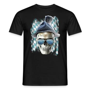 Crâne bavarois - T-shirt homme - noir - Devant - AI Model Male 178 light (178cm)