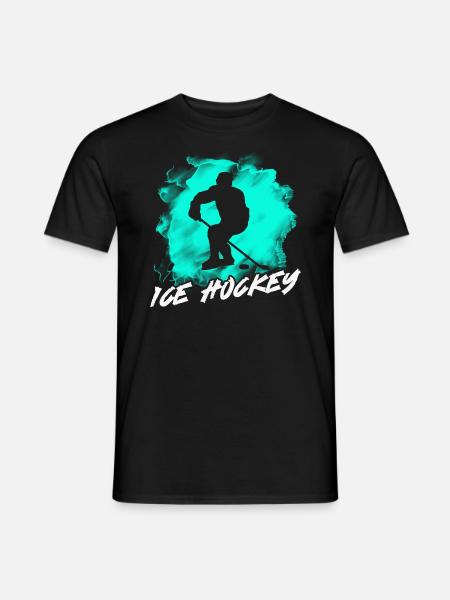 Eishockey - Männer T-Shirt - Schwarz