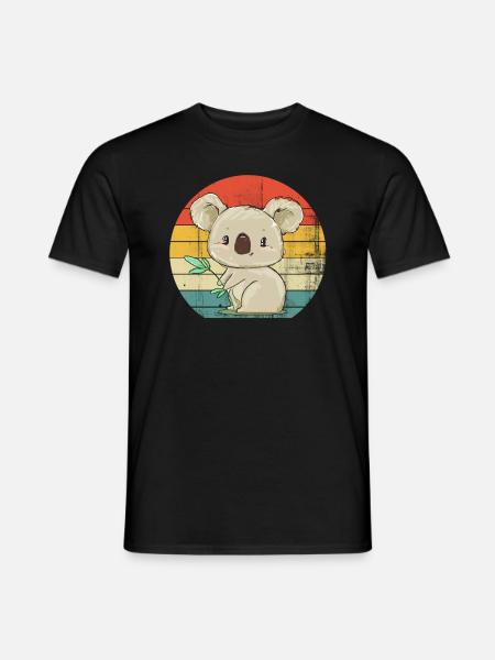 Koala drawing - Men's T-Shirt - black