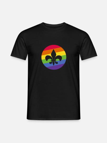 Scout LGBT Lily for Gay Scout - Men's T-Shirt - black