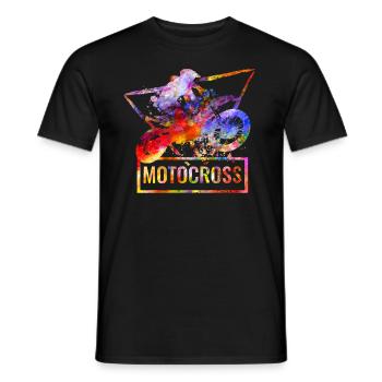 Motocross moto moto moto - T-shirt homme - noir - Devant - AI Model Male 178 light (178cm)