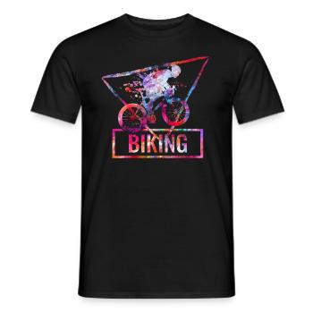 Fahrrad - Männer T-Shirt - Schwarz - Vorne - AI Model Male 178 light (178cm)