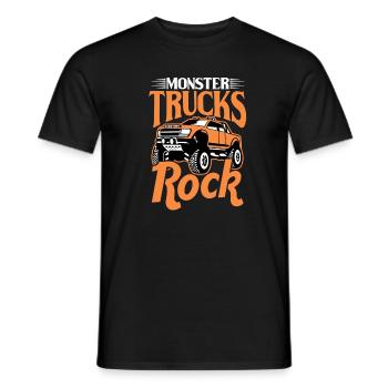 Camion monstre - T-shirt homme - noir - Devant - AI Model Male 178 light (178cm)