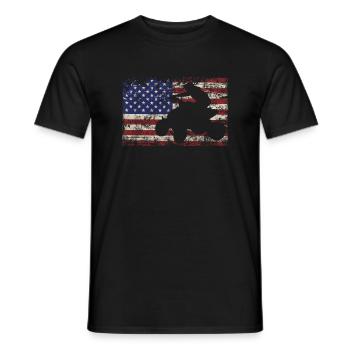 Quad ATV Motorsport USA America Quad riders - Men's T-Shirt - black - Front - AI Model Male 178 light (178cm)
