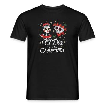 Dia De Los Muertos - Männer T-Shirt - Schwarz - Vorne - AI Model Male 178 light (178cm)