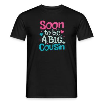 Pregnancy big cousin - Men's T-Shirt - black - Front - AI Model Male 178 light (178cm)