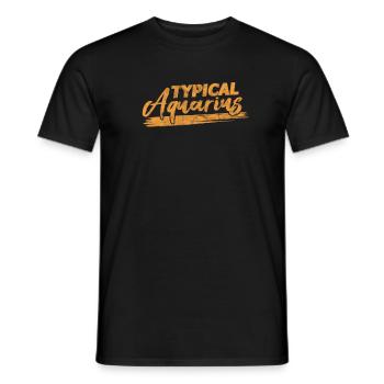 Verseau - T-shirt homme - noir - Devant - AI Model Male 178 light (178cm)