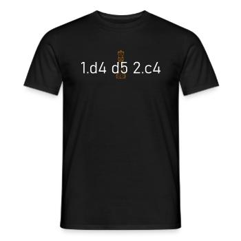 Queens Gambit - T-shirt homme - noir - Devant - AI Model Male 178 light (178cm)