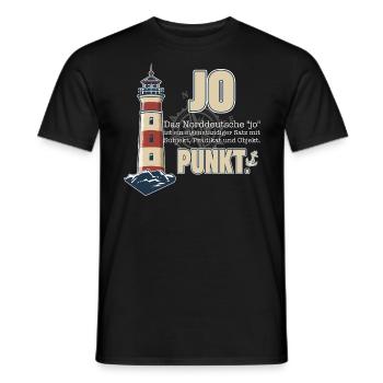 Nordisch Klar – Leuchtturm & Humor - Männer T-Shirt - Schwarz - Vorne - AI Model Male 178 light (178cm)