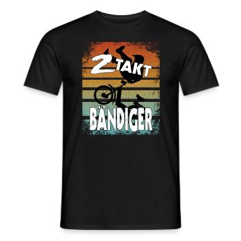 2 Act Tamer - Moped Mofa Scooter fun Gift - Men's T-Shirt - black - Front - AI Model Male 178 light (178cm)