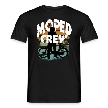 Moped Crew - fun Motiv Moped Mofa Scooter Freunde - Männer T-Shirt - Schwarz - Vorne - AI Model Male 178 light (178cm)