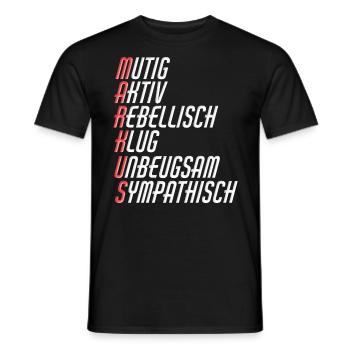 Markus - Männer T-Shirt - Schwarz - Vorne - AI Model Male 178 light (178cm)