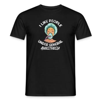 Anesthésie anesthésiste médecin médecin cadeau - T-shirt homme - noir - Devant - AI Model Male 178 light (178cm)
