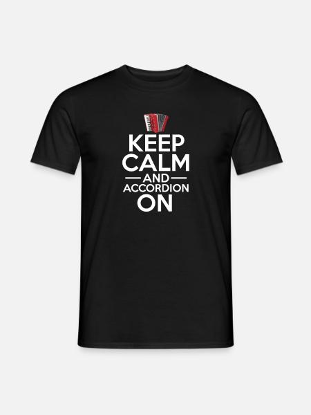 Accordéon - T-shirt homme - noir