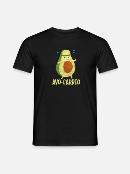 Avocado Cardio - Men's T-Shirt - black