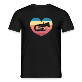 Baritone Baritone Horn Musician Concert Gift - Men's T-Shirt - black - Front - AI Model Male 178 light (178cm)