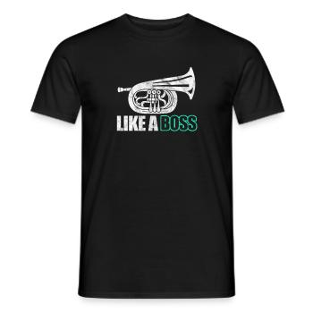 baritone - Men's T-Shirt - black - Front - AI Model Male 178 light (178cm)