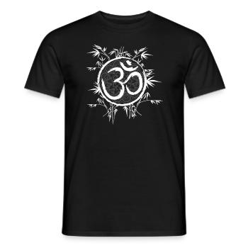 Zen Yoga Meditation Mandala Yoga Mantra Gift - Men's T-Shirt - black - Front - AI Model Male 178 light (178cm)