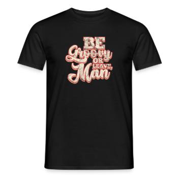 60er 70er Jahre - Männer T-Shirt - Schwarz - Vorne - AI Model Male 178 light (178cm)