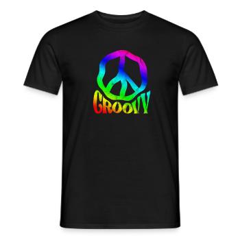 Hippy - Men's T-Shirt - black - Front - AI Model Male 178 light (178cm)