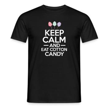 Barbe à papa Sucre Cadeau - T-shirt homme - noir - Devant - AI Model Male 178 light (178cm)
