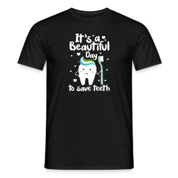 Dentist Dentist Dentist Teeth Gift - Men's T-Shirt - black - Front - AI Model Male 178 light (178cm)