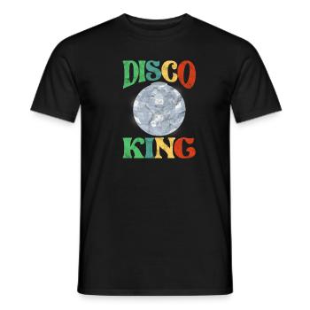Disco - T-shirt homme - noir - Devant - AI Model Male 178 light (178cm)