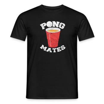 Beerpong - T-shirt homme - noir - Devant - AI Model Male 178 light (178cm)