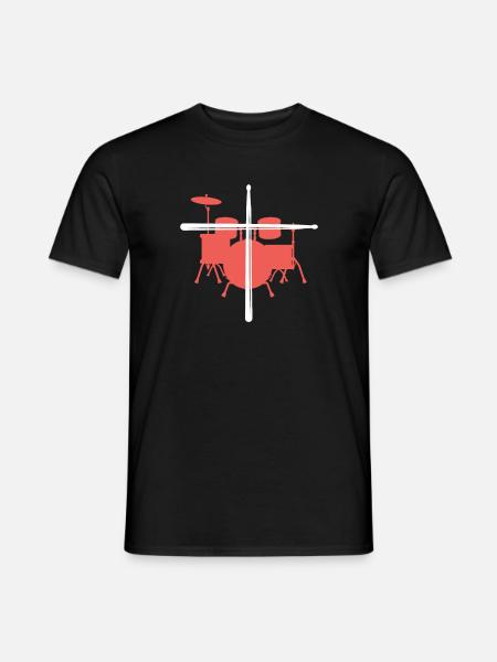 Drums Jesus Christ Drummer Gift - Men's T-Shirt - black